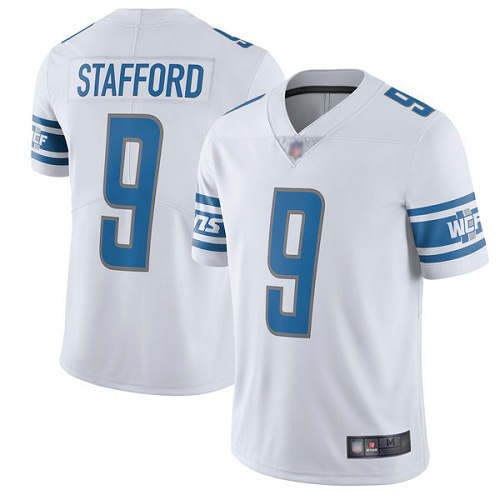 Detroit Lions Limited White Men Matthew Stafford Road Jersey NFL Football #9 Vapor Untouchable